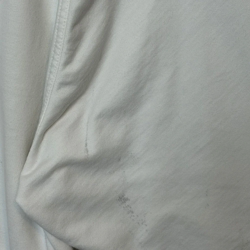 VTG Nike Sweatshirt Women M‎ White Embroidered Swoosh Logo Crewneck Pullover 90s